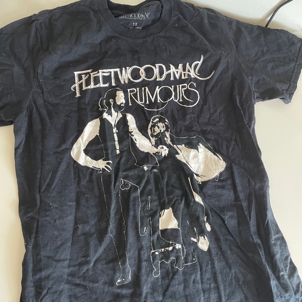 Fleetwood Mac Rumors Tee Shirt - Size 12